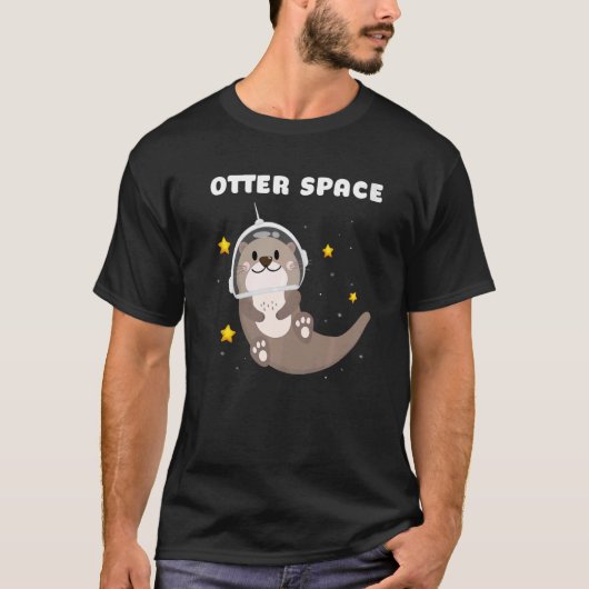 オッター宇宙宇宙飛行士天文学 Tシャツ (正面)