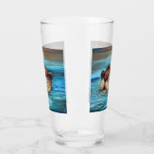 オッター絵画川 タンブラーグラス (左)