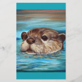 オッター絵画川 便箋 (正面)