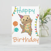 オッター誕生日が可愛いオッターアダルトClを望む 招待状 (スタンド正面)