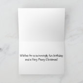 ......オッター、あなたに幸せなクリスマス「誕生日」を言って シーズンカード (内部)