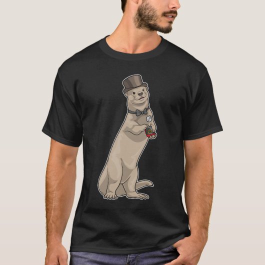 オッター グルーム 結婚指輪 結婚 Tシャツ (正面)