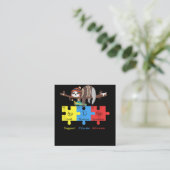 オッター·スロスの支援が自閉症を提唱する スクエア名刺 (スタンド正面)