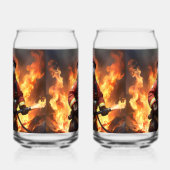 オッター・ファイアマンが引き返した。 ガラス缶 (左)