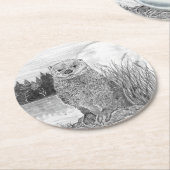 オッター ラウンドペーパーコースター (アングル)