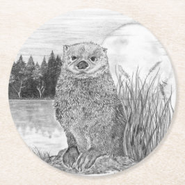 オッター ラウンドペーパーコースター