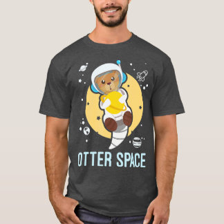 オッタ宇宙おもしろいゲグ銀河系と宇宙オッタ Tシャツ