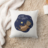 オッタ宇宙おもしろい宇宙飛行士オッタプン クッション (ブランケット)