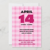 オッタ誕生日ガールパーティーカラフルバルーンテーマ 招待状 (裏面)