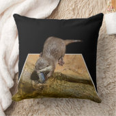 オッタ食べーの美味しい魚、ポプアウトビッグラウンジクッション クッション (ブランケット)