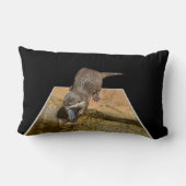 オッタ食べ物ーの美味しい魚、腰掛けクッション ランバークッション (裏面)