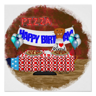 オットセイのオリバーが6歳の誕生日!お誕生日おめでとう ポスター