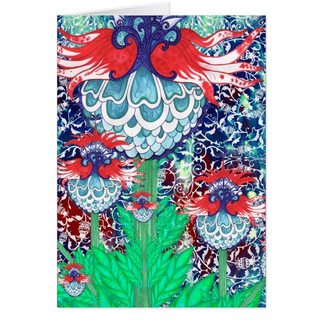 オットマンのアーティチョークカード (正面)