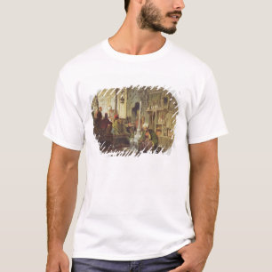 オットマンの喫茶店1862年(色のlitho) tシャツ