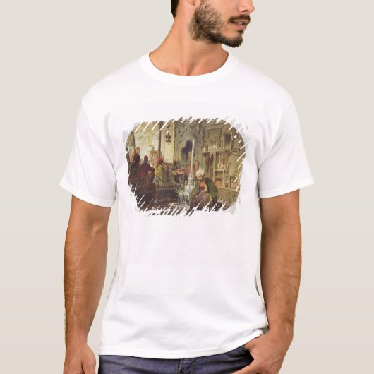 オットマンの喫茶店1862年(色のlitho) tシャツ (正面)