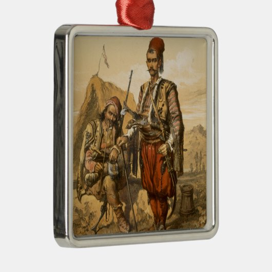 オットマンの軍隊、パブのトルコの歩兵。 によって メタルオーナメント (右)