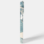 オットマンタイルのお茶の女性 – 柔らかい青の流れ Case-Mate iPhoneケース (裏面 / 右)