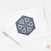 オットマンパターン6ステッカー正方形 スクエアシール (封筒)