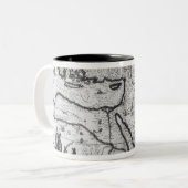 オットマン帝国の地図 ツートーンマグカップ (正面左)