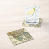 オットマン帝国の民族誌の地図 スクエアペーパーコースター (インサイチュ)