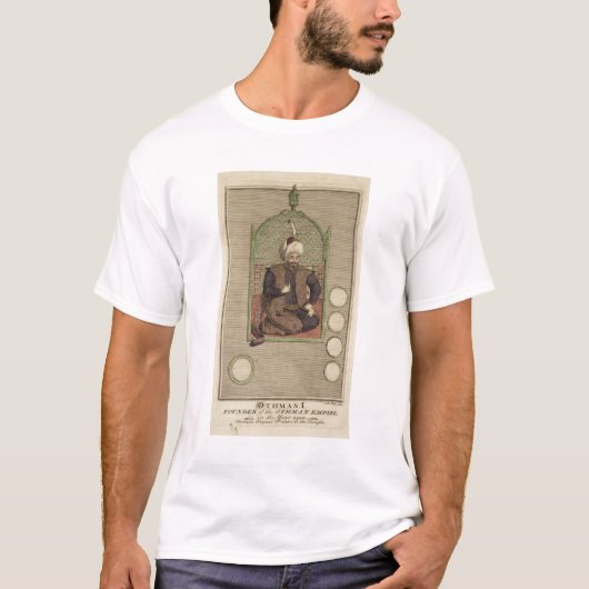 オットマン帝国のOsman Iの(1259-1326年の)創設者 Tシャツ (正面)