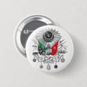 オットマン帝国グレースケールの紋章付き外衣 缶バッジ (正面&裏面)