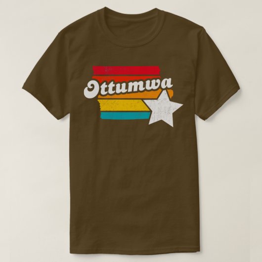 オットムワアイオワヴィンテージ動揺して土産2 Tシャツ (デザイン正面)