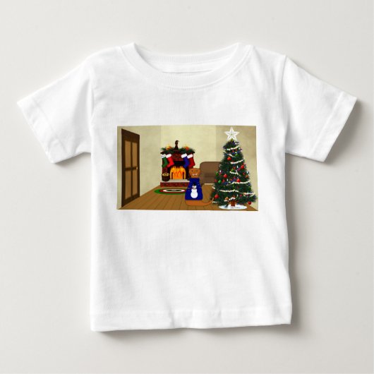 オットーのクリスマス ベビーTシャツ (正面)