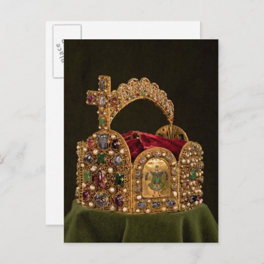 オットーの即位のためになされる帝国王冠 ポストカード (正面/裏面)
