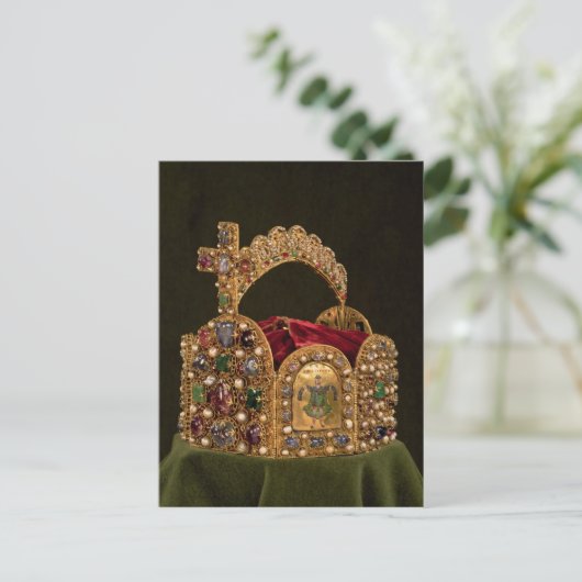 オットーの即位のためになされる帝国王冠 ポストカード (スタンド正面)