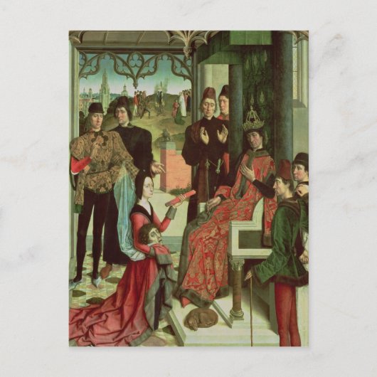 オットー皇帝の正義：火による裁判 ポストカード (正面)