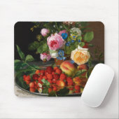 オットー・オッテセンによる静物画「バラとイチゴ」 マウスパッド (マウス)