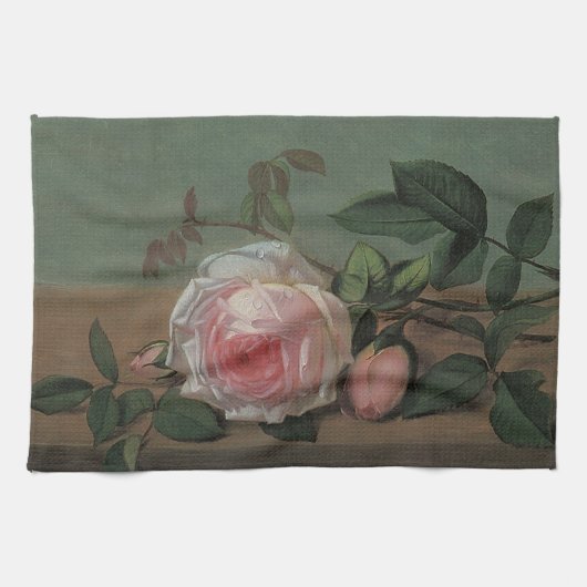 オットー・オッテセンの棚上の静物花 キッチンタオル (横)
