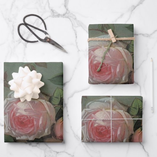 オットー・オッテセンの棚上の静物花 ラッピングペーパーシート (正面)