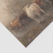 オットー・バッヒ 牛が納屋から追い出される| 薄葉紙 (詳細)