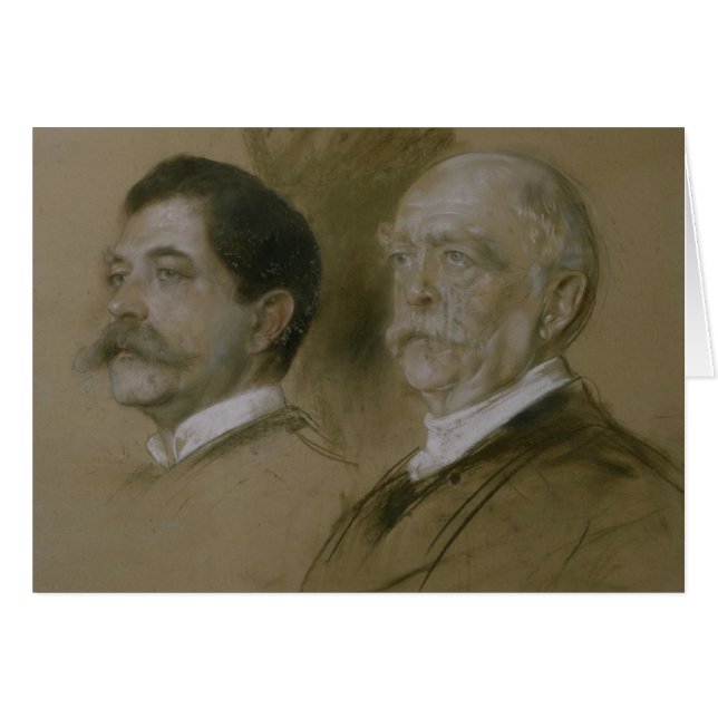 オットー・フォン・ビスマルクおよび彼の息子ハーバート (正面横)