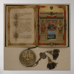 オットー・フォン・ビスマルクを投資しているDiploma王子の ポスター