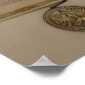 オットー・フォン・ビスマルクを投資するプリンスディプロマ ポスター (角)