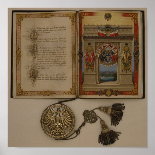 オットー・フォン・ビスマルクを投資するプリンスディプロマ ポスター (正面)