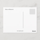 オットー・フォン・ビスマルク ポストカード (裏面)