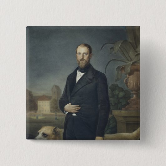 オットー・フォン・ビスマルク、c.1850 缶バッジ (正面)
