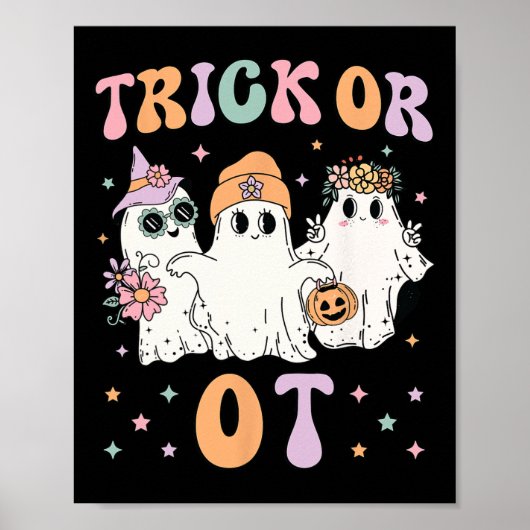 オット職業セラピーセラピストハロウィンゴ ポスター (正面)
