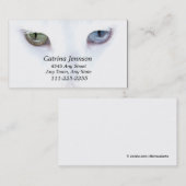 オッドアイ猫の名刺 名刺 (正面/裏面)