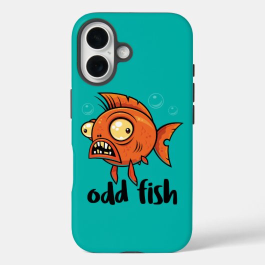 オッドフィッシュ予測できなオおもしろいレンジ金魚の漫画 Case-Mate iPhoneケース (裏面)