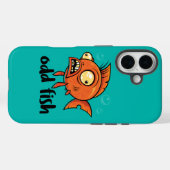 オッドフィッシュ予測できなオおもしろいレンジ金魚の漫画 Case-Mate iPhoneケース (裏面 (横))