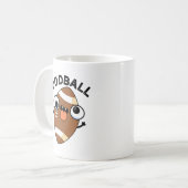 オッドボールおもしろいサッカーパン コーヒーマグカップ (正面左)