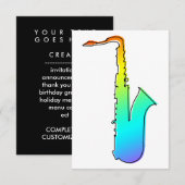 オッドレックス サックスフォン 招待状 (正面/裏面)