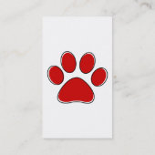 オッドレックス ペット パウ 名刺 (裏面)