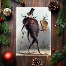オッド ビンテージ ビクトリアン クリスマスカード