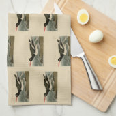 オッパイ牡蠣キャッチャー – オードボンズバードオブアメリカ キッチンタオル (四つ折り)